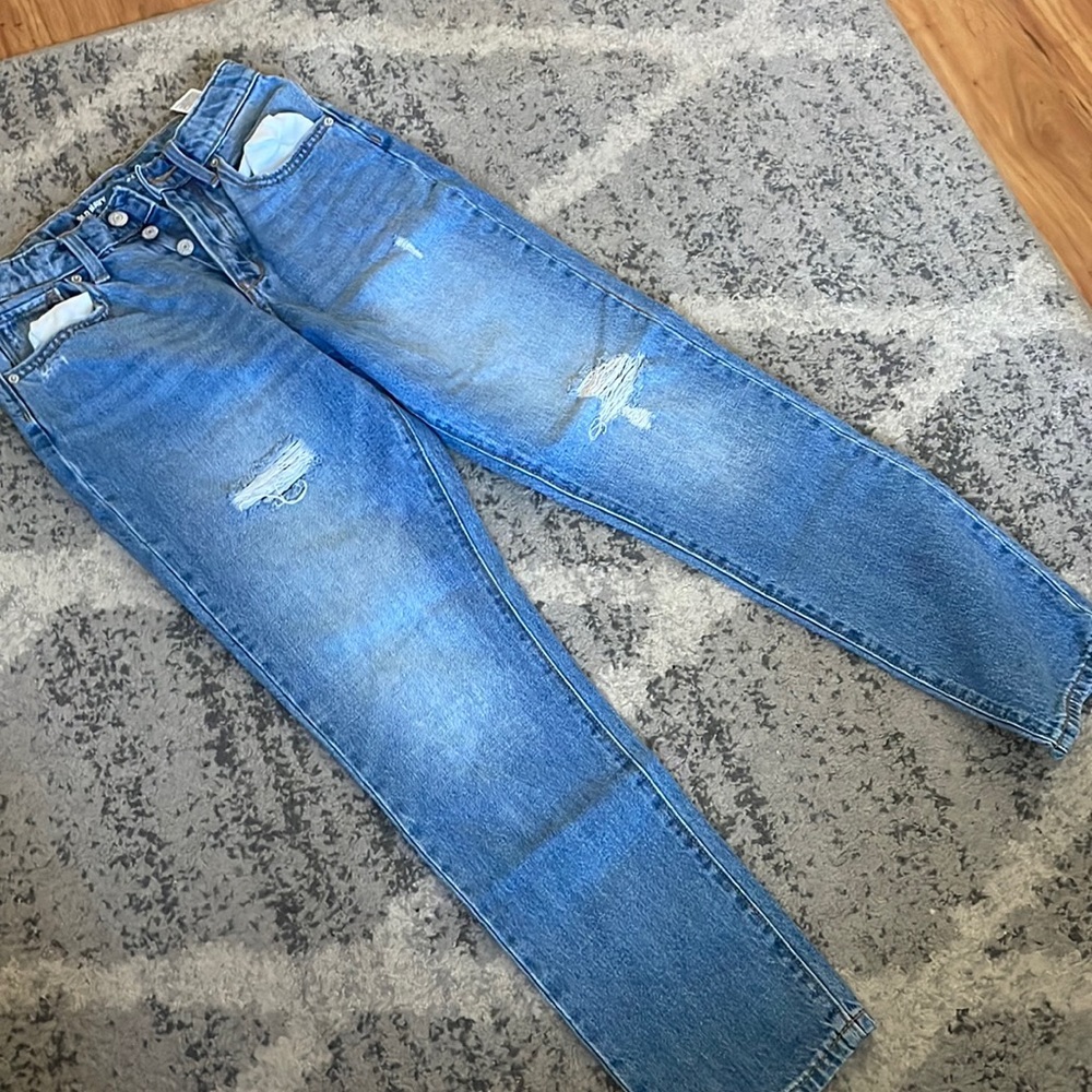 Old navy high rise og straight jeans